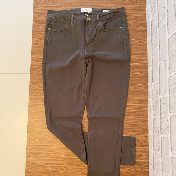 Frame Le High Skinny Pant in Deep Moss Size 29 - Picture 1 of 5